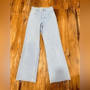 Zara Light Blue Flare Women's Jeans